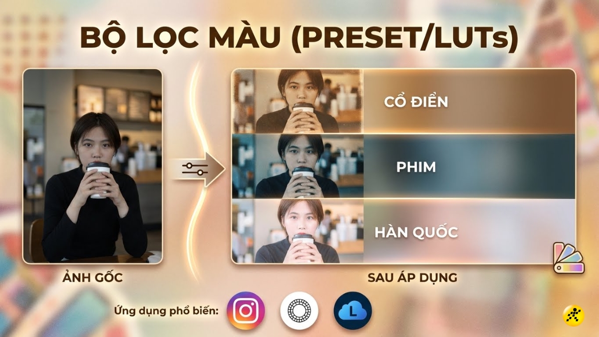 Filter chỉnh màu Filter chỉnh màu