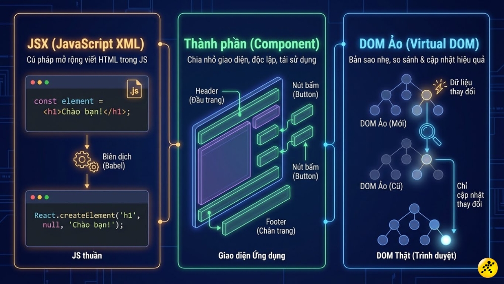 C&aacute;c kh&aacute;i niệm cốt l&otilde;i của React