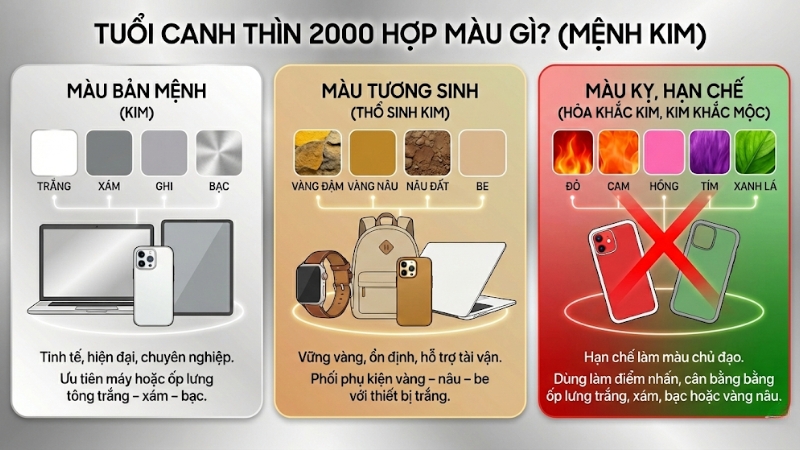 Người mệnh Kim hợp các màu trắng, xám, ghi, bạc Người mệnh Kim hợp các màu trắng, xám, ghi, bạc