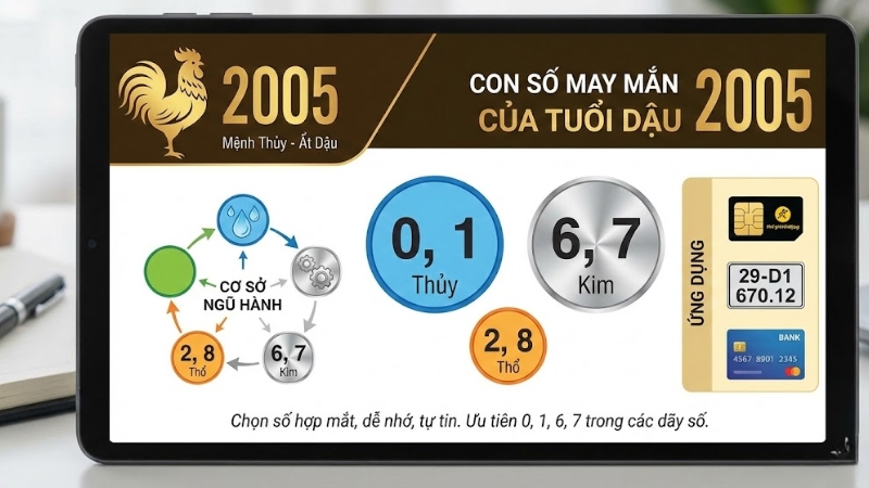 Con số trong phong thủy thường gắn với ngũ h&agrave;nh