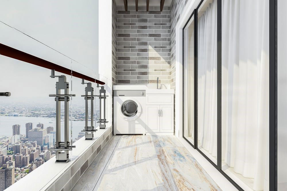 Đo kích thước ban công, xác định độ cao và khoảng cách thanh phơi, đánh dấu điểm khoan chính xác