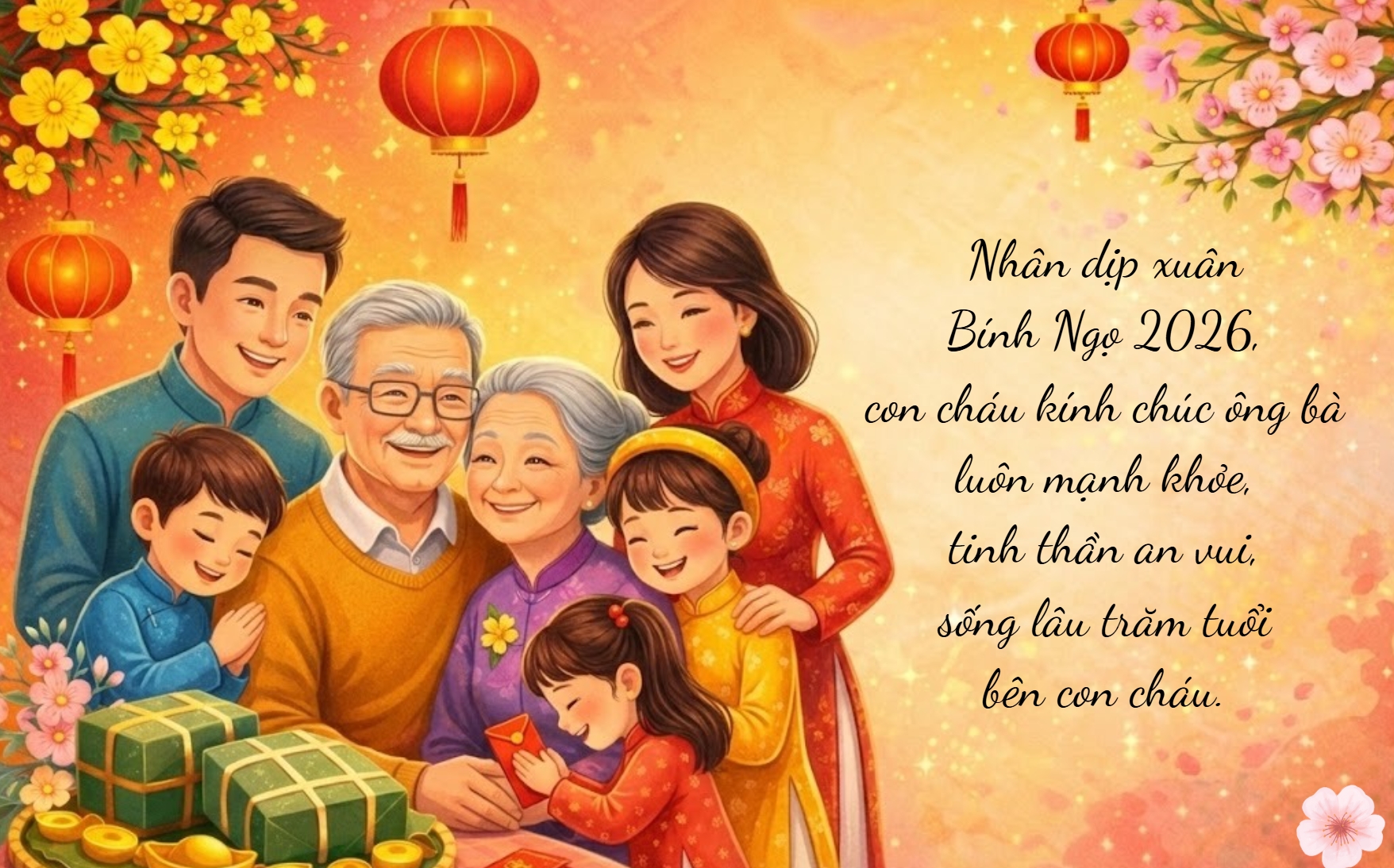 Những tấm thiệp với lời chúc hiếu thảo dành tặng đấng sinh thành