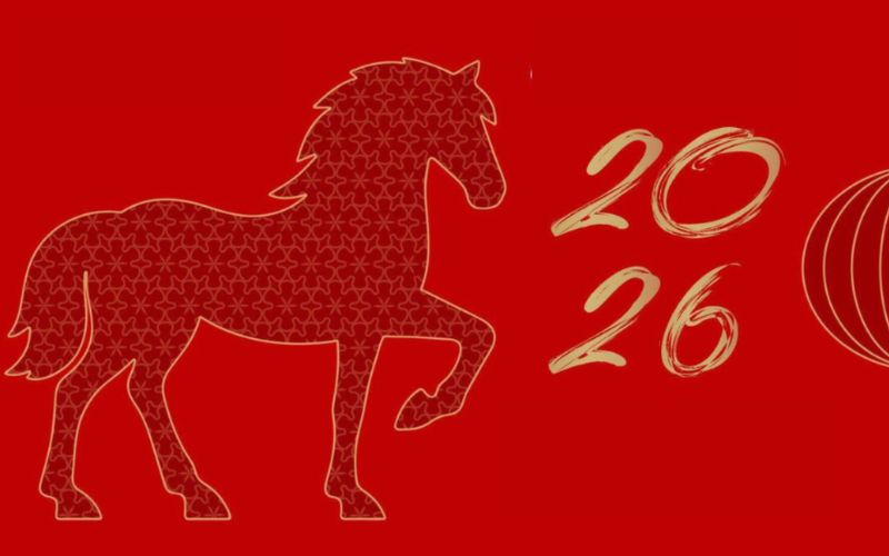 Hình ảnh linh vật Ngựa Bính Ngọ 2026 tượng trưng tài lộc, bứt phá, gửi lời chúc Mã đáo thành công đầu năm