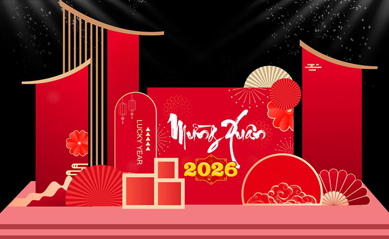 Backdrop 3D, LED tương tác, phong cách Retro giúp doanh nghiệp trẻ thể hiện cá tính thương hiệu