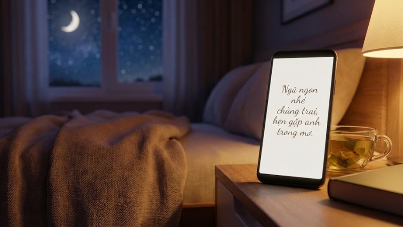 STT chúc ngủ ngon thả thính STT chúc ngủ ngon thả thính