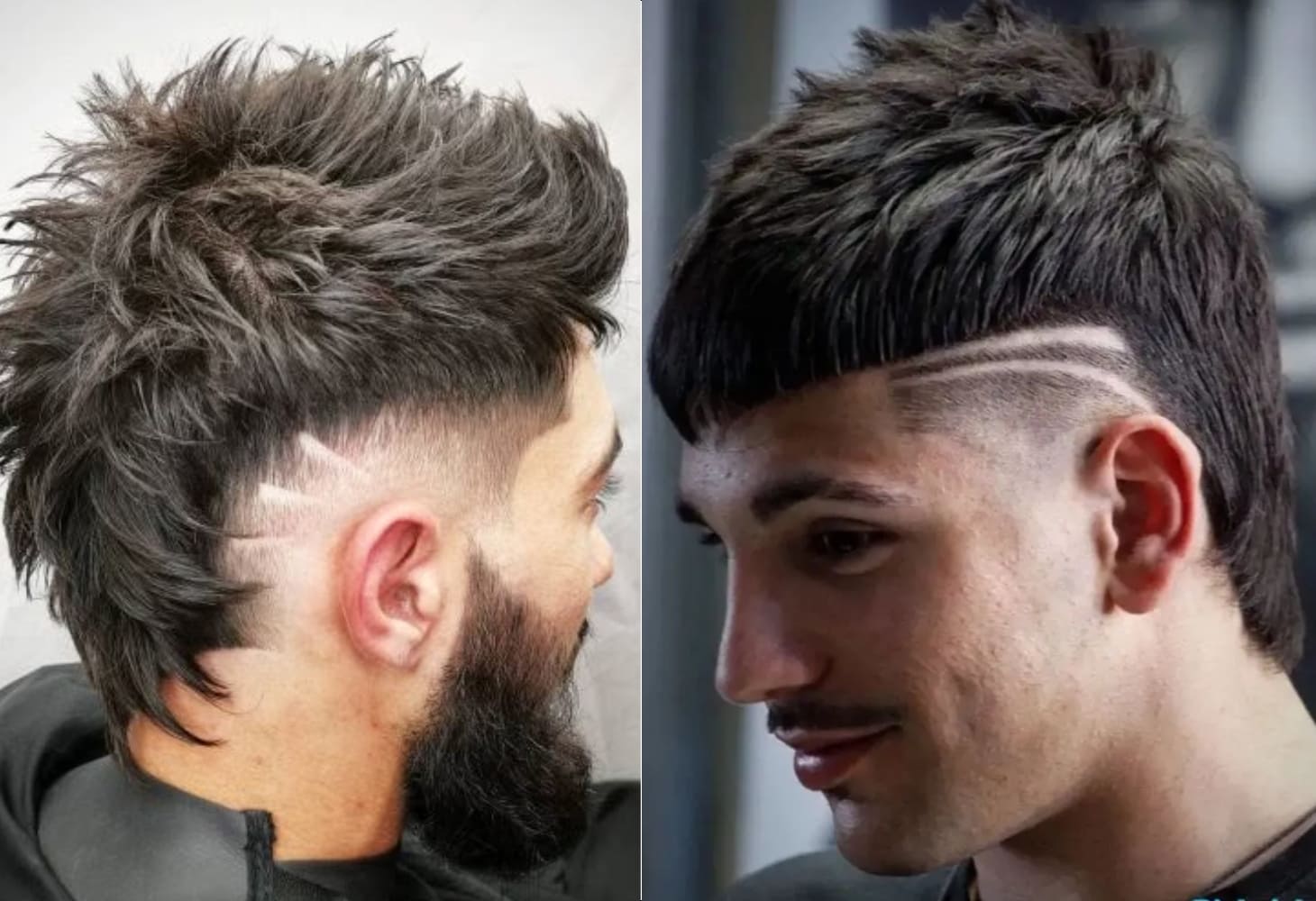 Tóc mullet nam kẻ vạch mạnh mẽ, cá tính