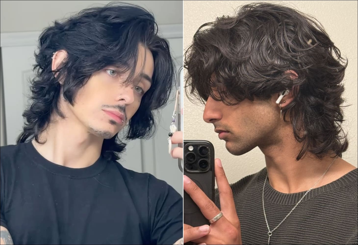 Tóc mullet nam uốn đuôi đánh dấu phong cách nghệ sĩ