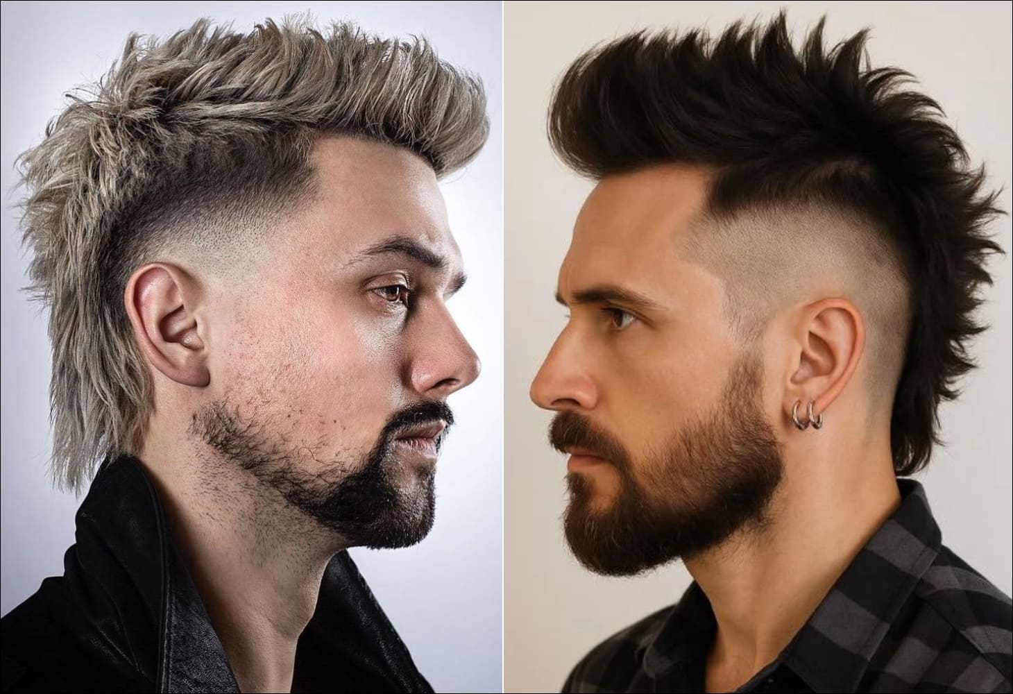 Tóc mullet nam mohawk nổi bật với phong cách đường phố, bụi bặm