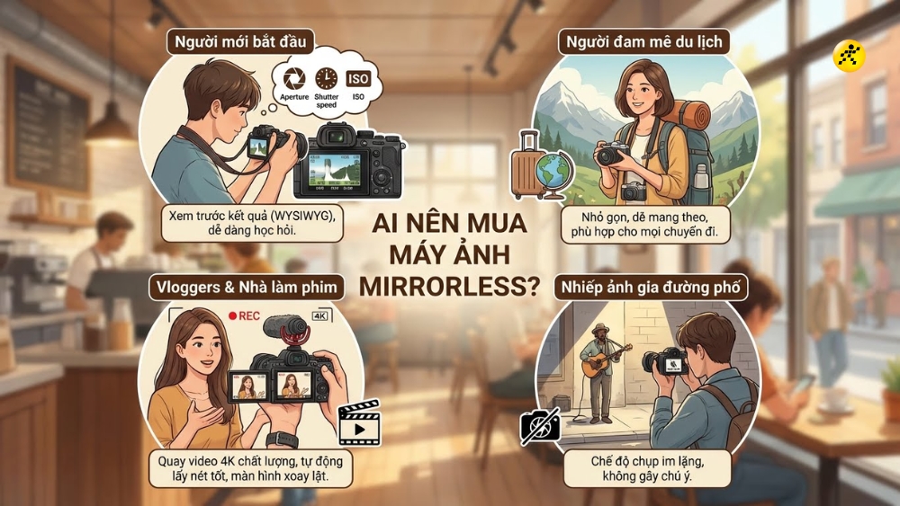 Người nên mua máy ảnh Mirrorless Người nên mua máy ảnh Mirrorless