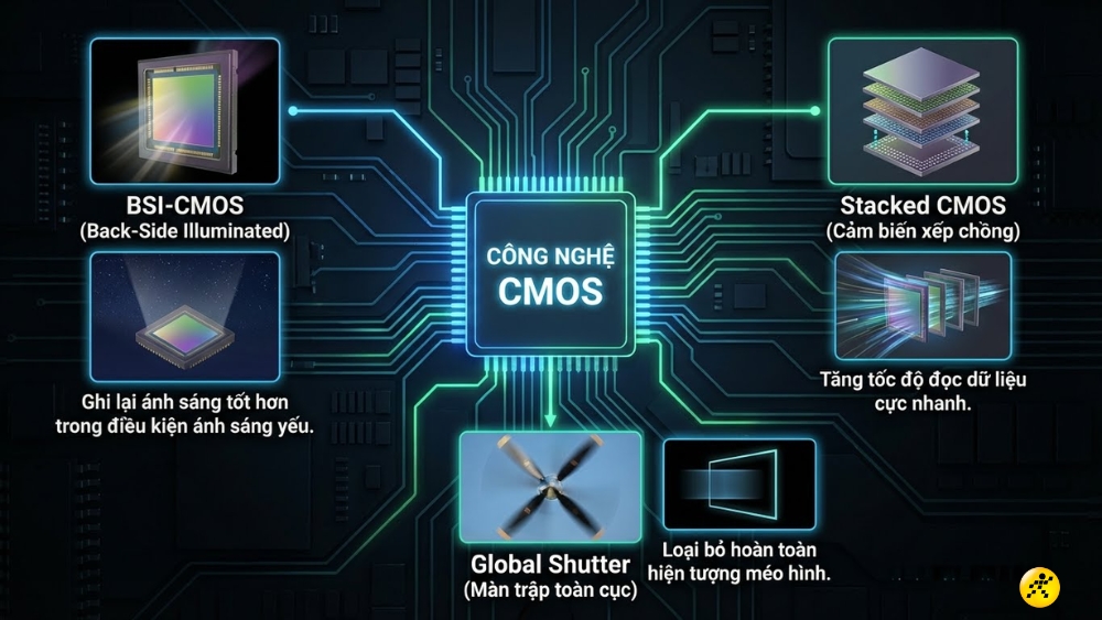 Công nghệ CMOS hiện nay đã phát triển mạnh mẽ với nhiều biến thể Công nghệ CMOS hiện nay đã phát triển mạnh mẽ với nhiều biến thể