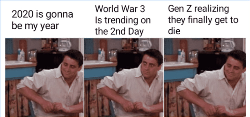 Meme này là một ví dụ về sự thiếu tôn trọng cái chết của thế hệ Z