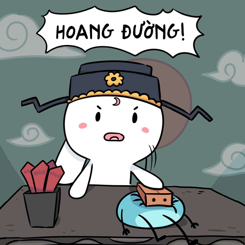 Meme Thỏ Bảy Màu với dòng HOANG ĐƯỜNG! thể hiện sự ngạc nhiên tột độ, phủ nhận và châm biếm nhẹ những ý tưởng phi thực tế