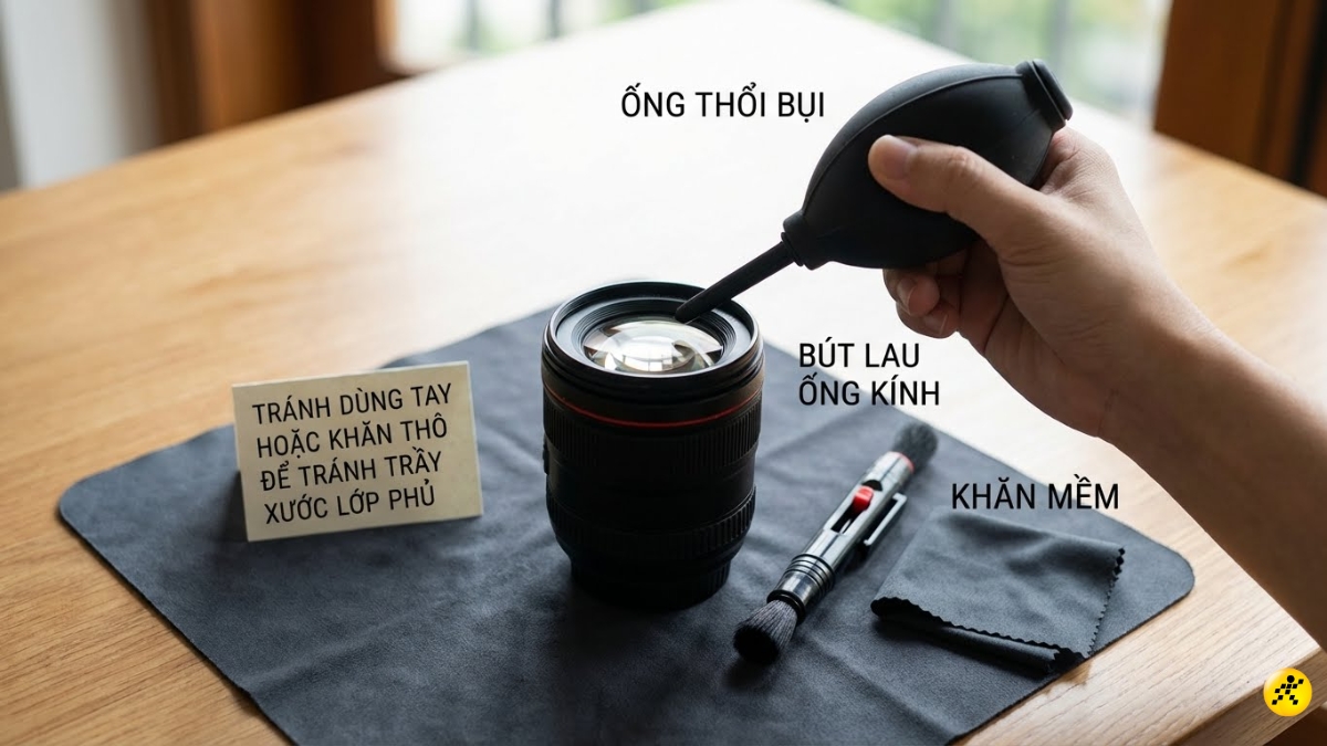 Vệ sinh lens m&aacute;y ảnh