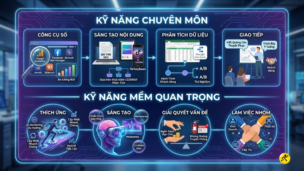 C&aacute;c kỹ năng cần thiết của một Marketer