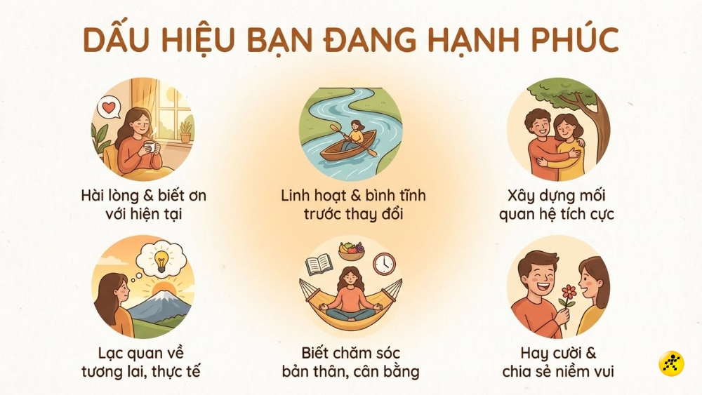Dấu hiệu nhận biết bạn đang hạnh phúc Dấu hiệu nhận biết bạn đang hạnh phúc