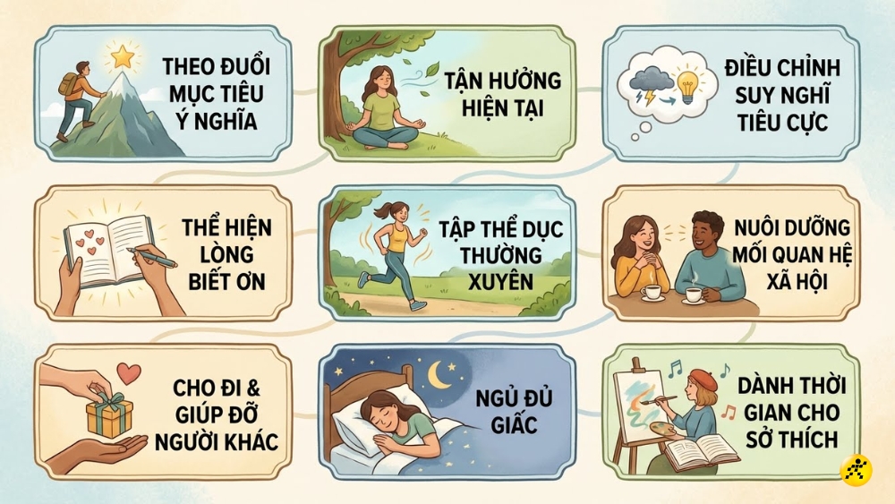 9 cách để trở nên hạnh phúc hơn mỗi ngày 9 cách để trở nên hạnh phúc hơn mỗi ngày