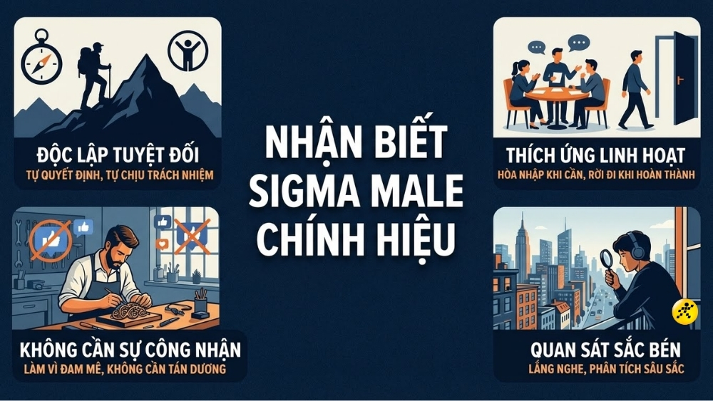 C&aacute;c đặc điểm nhận diện Sigma Male