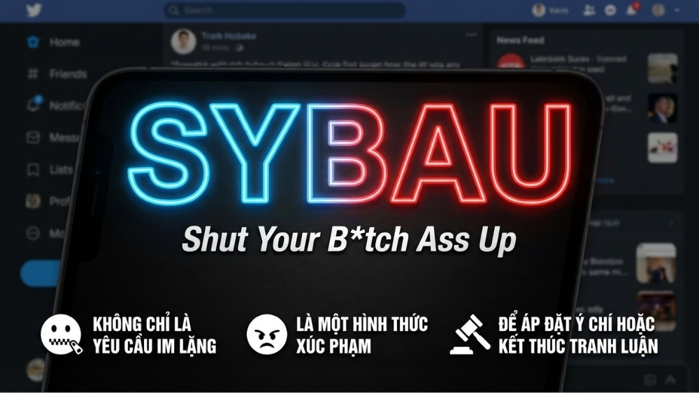 SYBAU l&agrave; viết tắt của cụm từ tiếng Anh th&ocirc; tục