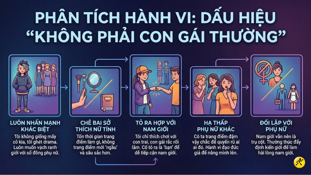 Dấu hiệu nhận biết một Pick Me Girl ch&iacute;nh hiệu