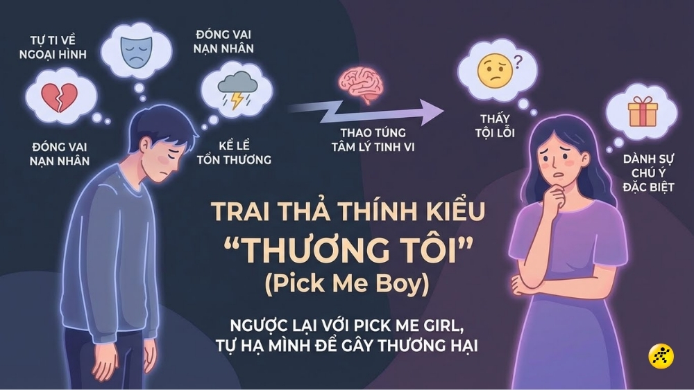 Pick Me Boy l&agrave; phi&ecirc;n bản nam của Pick Me Girl