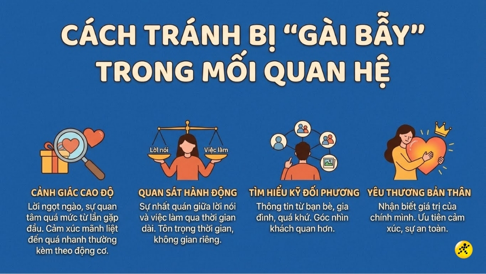 C&aacute;ch ph&ograve;ng tr&aacute;nh bị "trap" trong c&aacute;c mối quan hệ