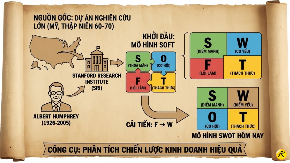 Nguồn gốc của mô hình SWOT Nguồn gốc của mô hình SWOT