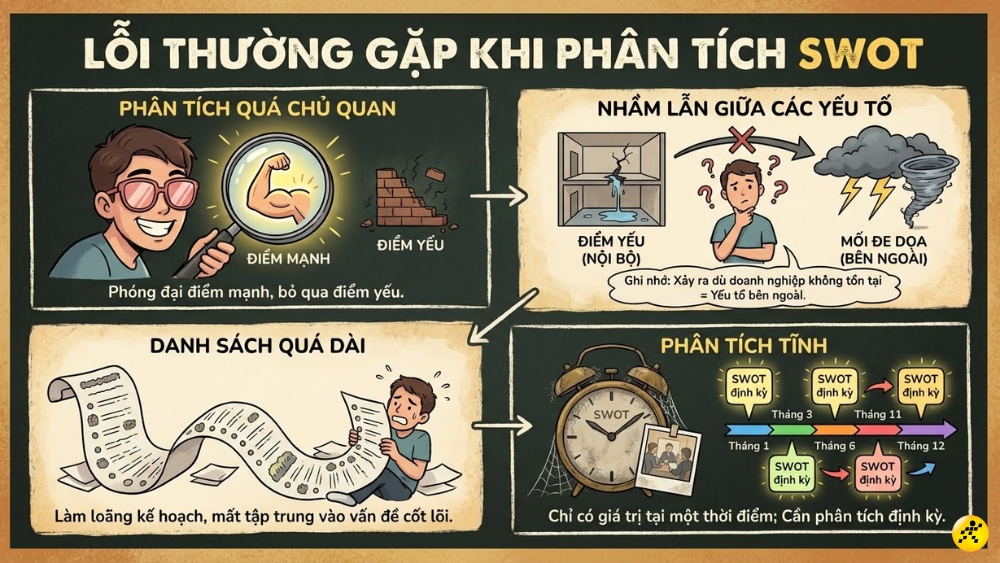 Sai lầm thường gặp khi phân tích SWOT Sai lầm thường gặp khi phân tích SWOT