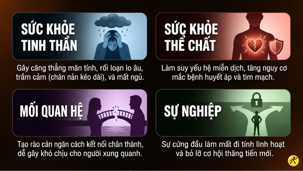 Hệ quả ti&ecirc;u cực của chấp niệm