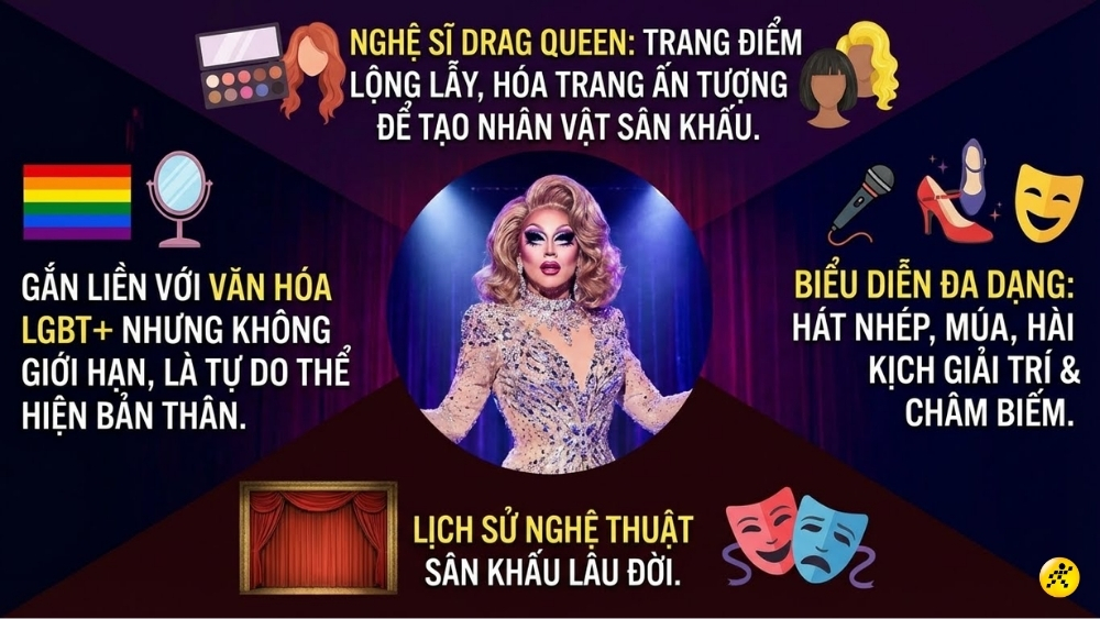 Drag Queen mang lại c&aacute;c m&agrave;n tr&igrave;nh diễn đa dạng