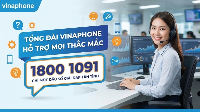 Tổng đ&agrave;i VinaPhone