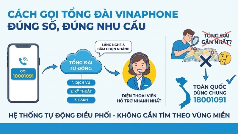 C&aacute;ch gọi tổng đ&agrave;i VinaPhone đ&uacute;ng số, đ&uacute;ng nhu cầu