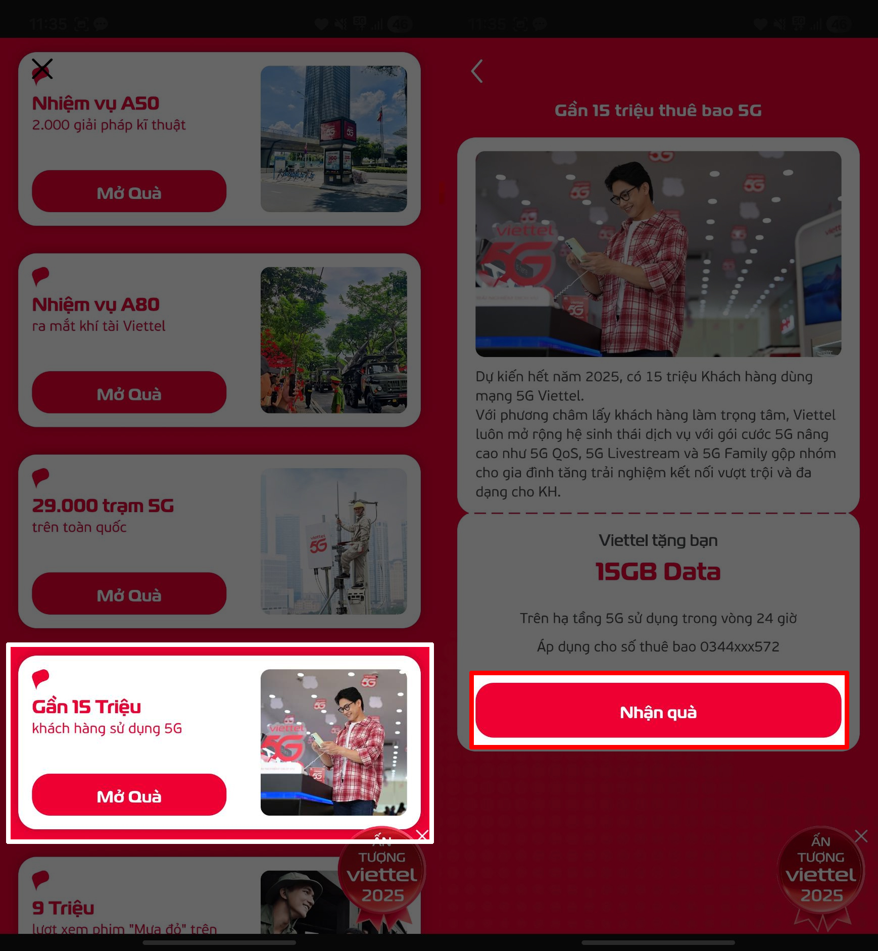 Cách Nhận 15 Gb Data 5G Viettel Miễn Phí