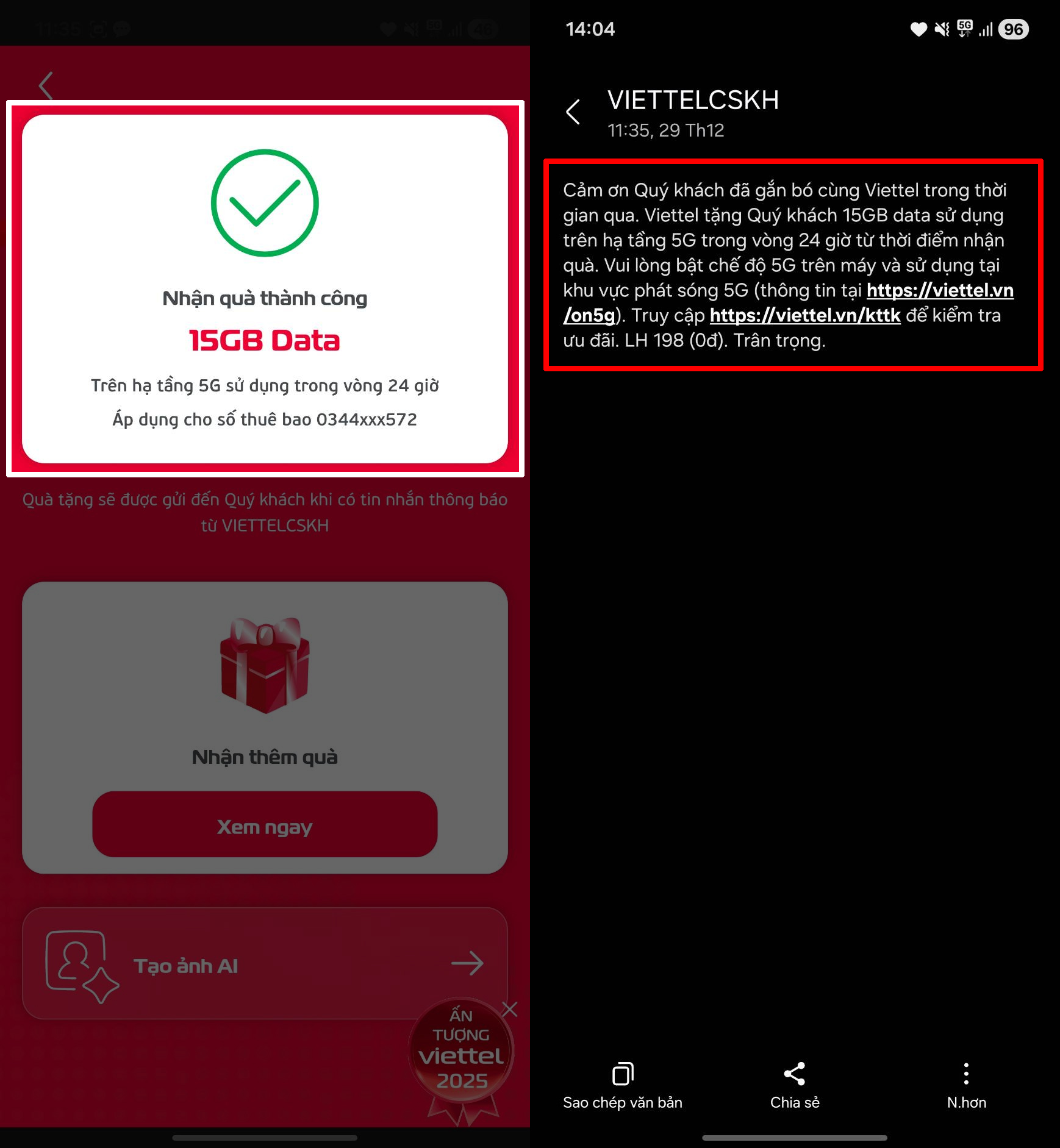 Cách Nhận 15 Gb Data 5G Viettel Miễn Phí