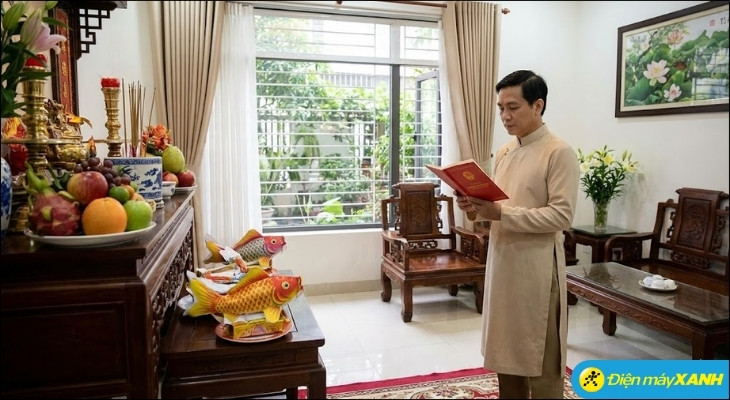 Khi cúng ông Công ông Táo ngày 23 tháng Chạp, cần chú ý thời gian, lễ vật và thái độ để nghi thức diễn ra trang nghiêm