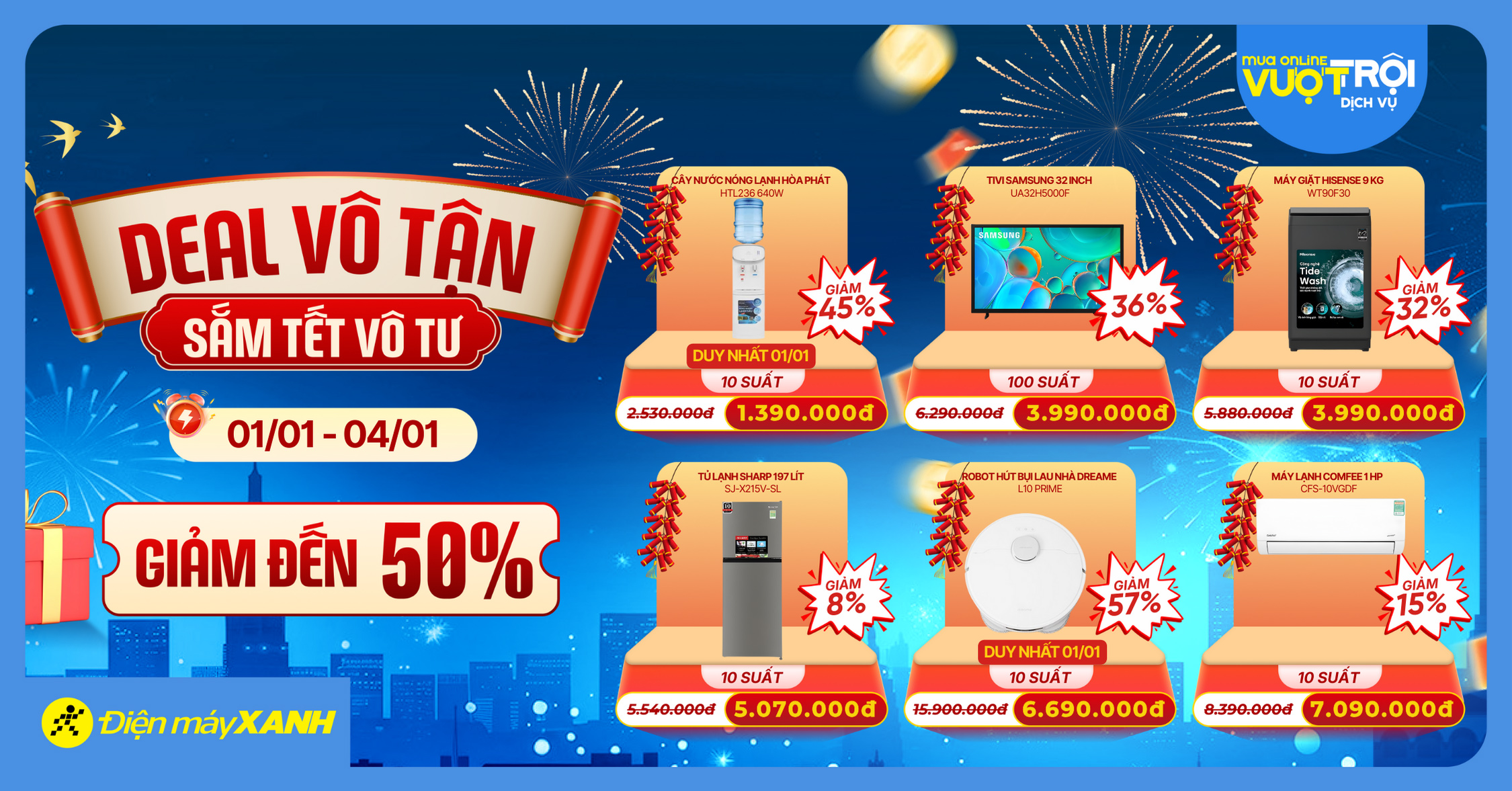 DEAL V&Ocirc; TẬN - SẮM TẾT V&Ocirc; TƯ