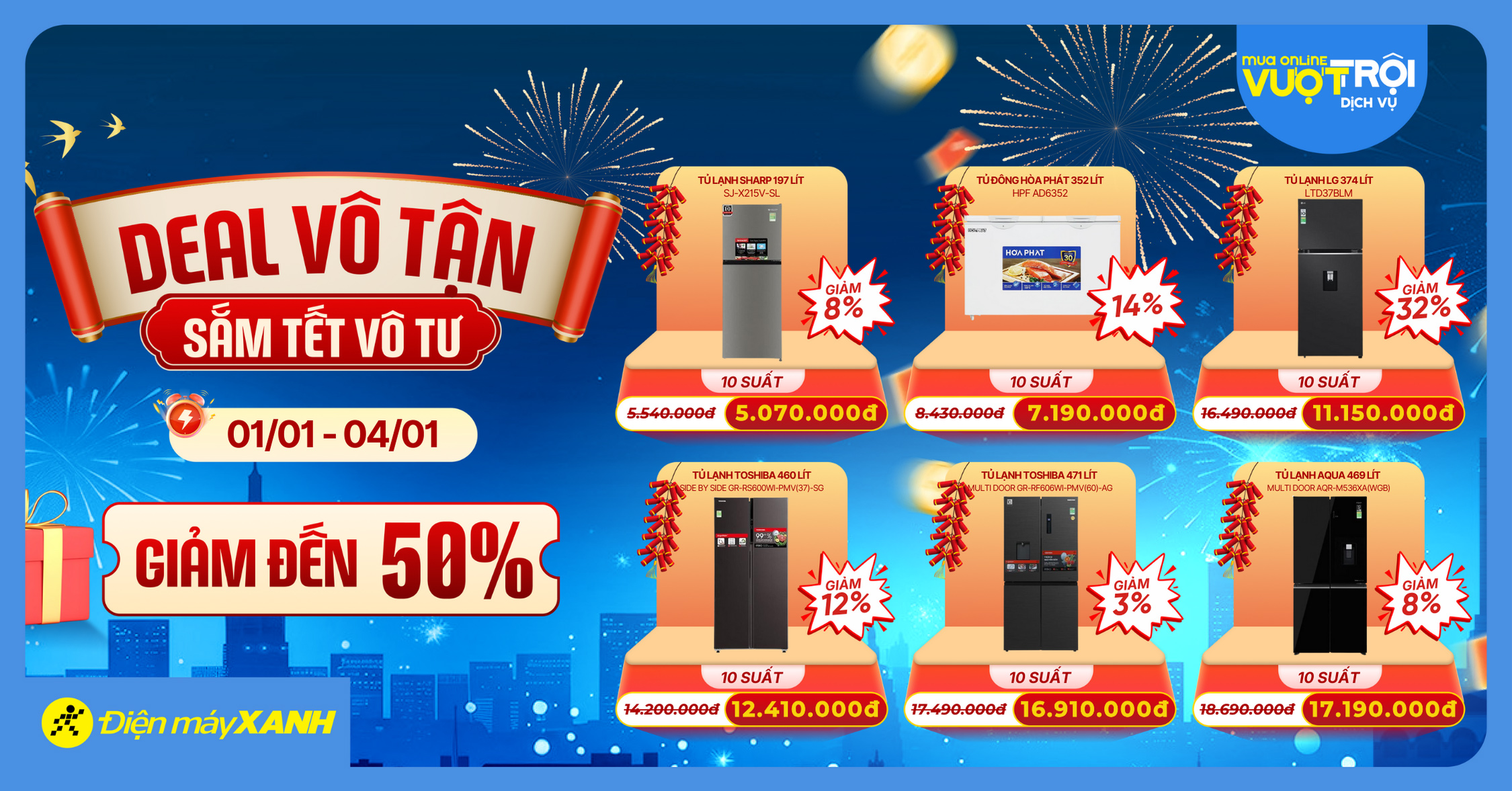 DEAL V&Ocirc; TẬN - SẮM TẾT V&Ocirc; TƯ