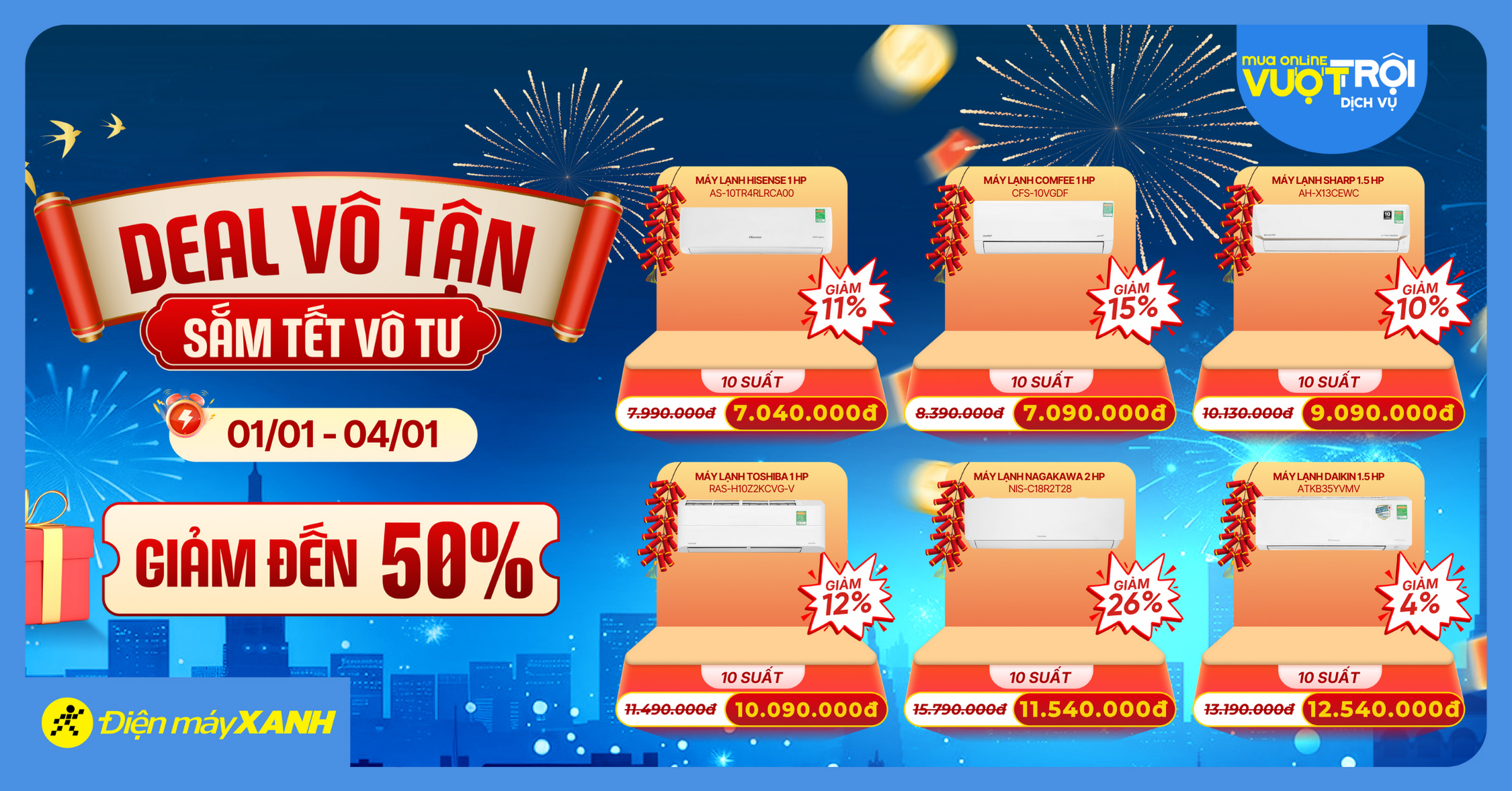 DEAL V&Ocirc; TẬN - SẮM TẾT V&Ocirc; TƯ