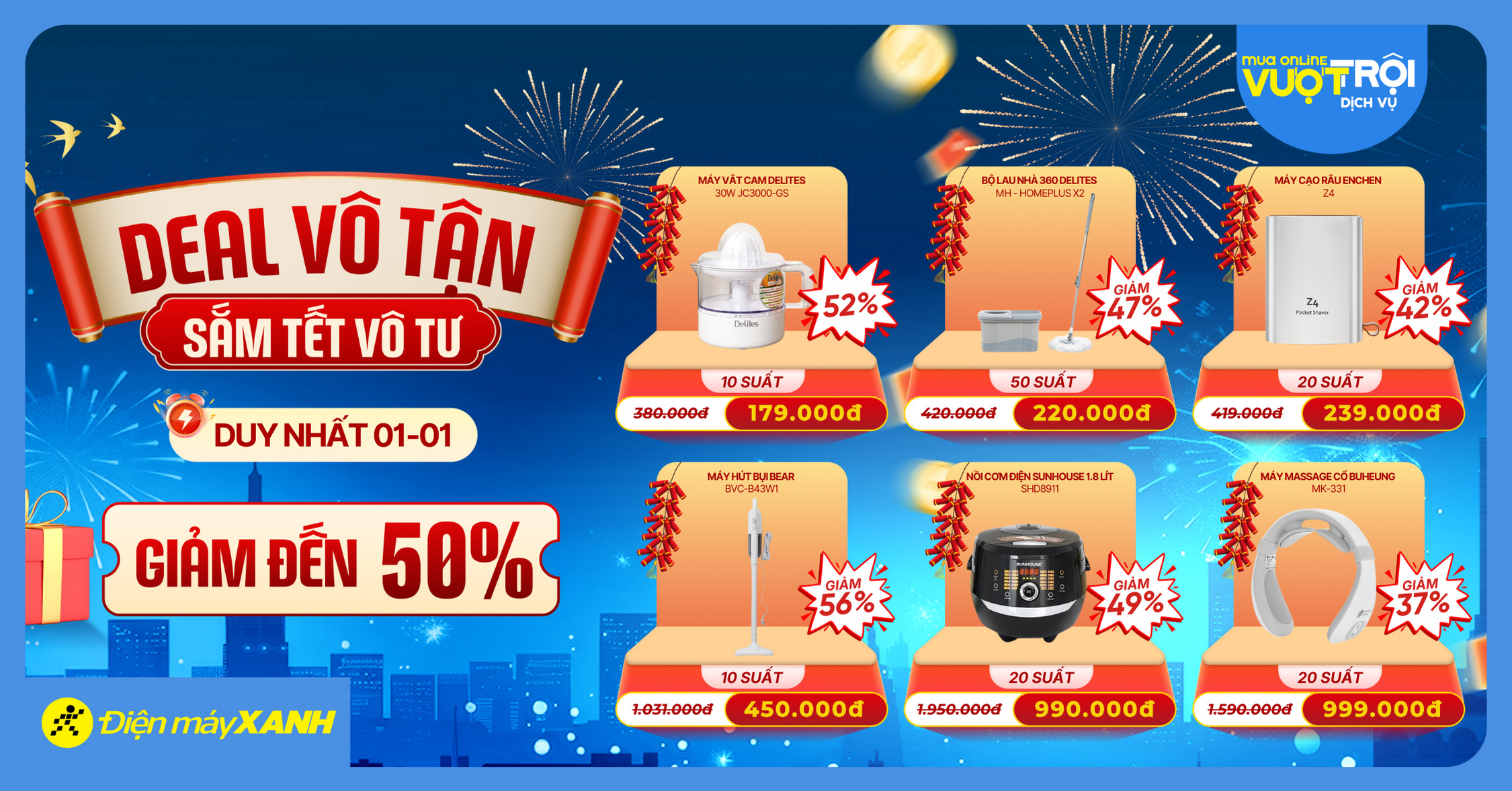 DEAL V&Ocirc; TẬN - SẮM TẾT V&Ocirc; TƯ