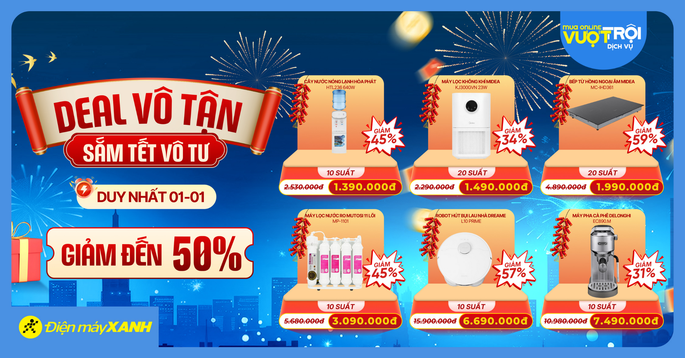 DEAL V&Ocirc; TẬN - SẮM TẾT V&Ocirc; TƯ