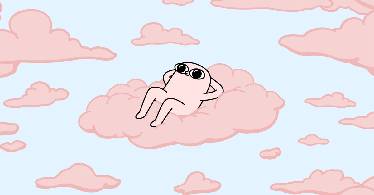 Kết hợp hoa lá, nhân vật cute và chữ nhẹ nhàng tạo không gian desktop hài hòa, dễ nhìn