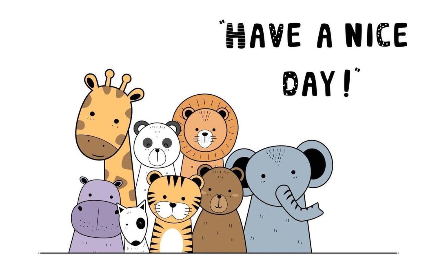 Kết hợp hoa lá, nhân vật cute và chữ nhẹ nhàng tạo không gian desktop hài hòa, dễ nhìn