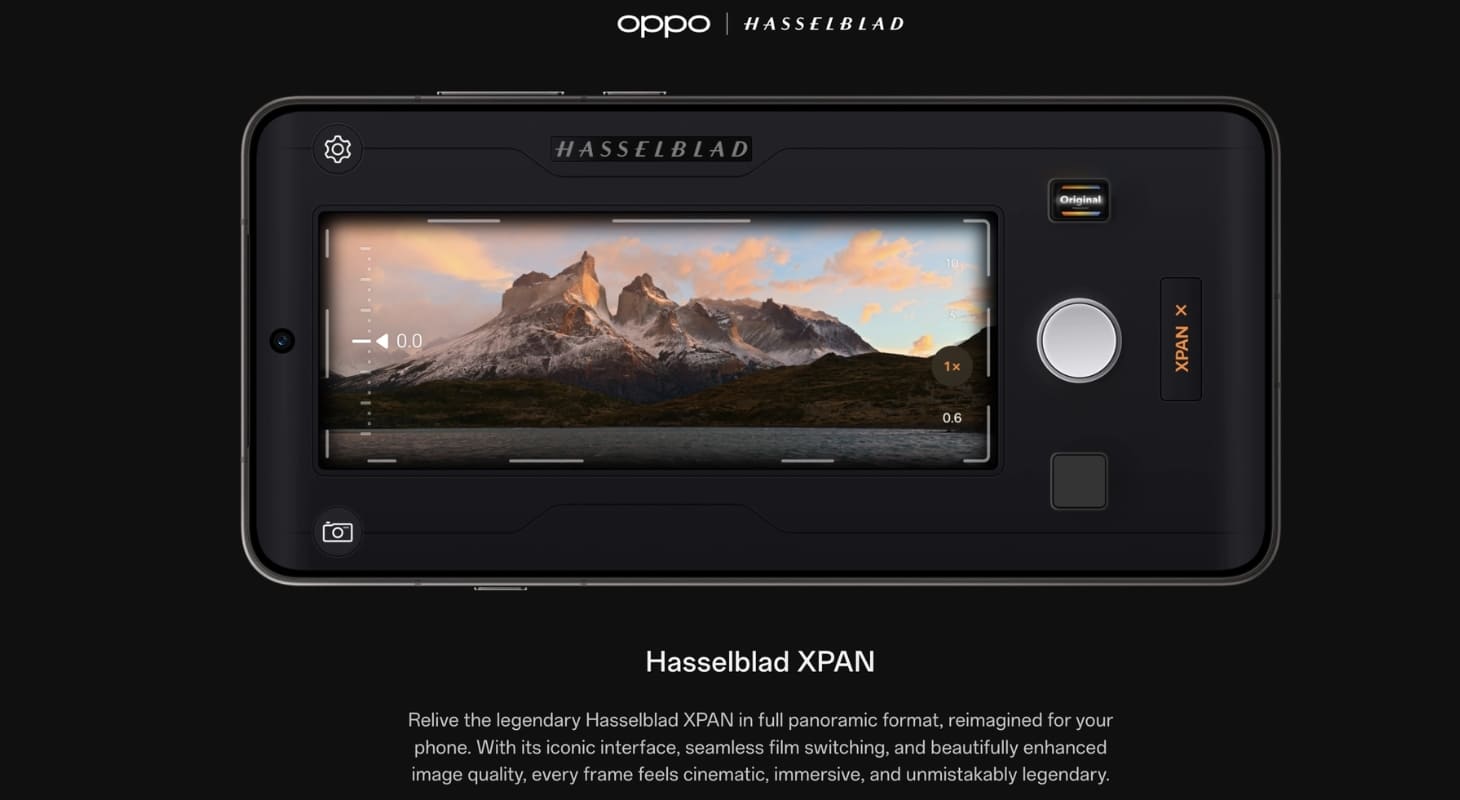 OPPO Find X9 Ultra điều chỉnh chế độ chuyên nghiệp như Hasselblad Master Mode, XPAN
