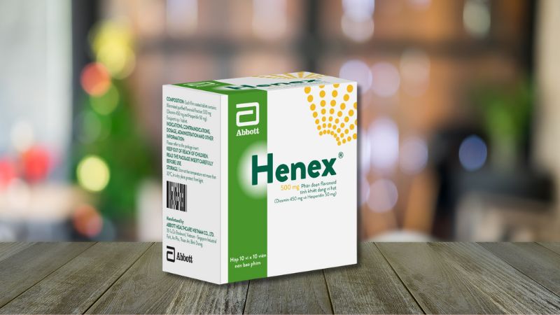 Thuốc Henex 500mg được d&ugrave;ng trong c&aacute;c bệnh l&yacute; suy gi&atilde;n tĩnh mạch
