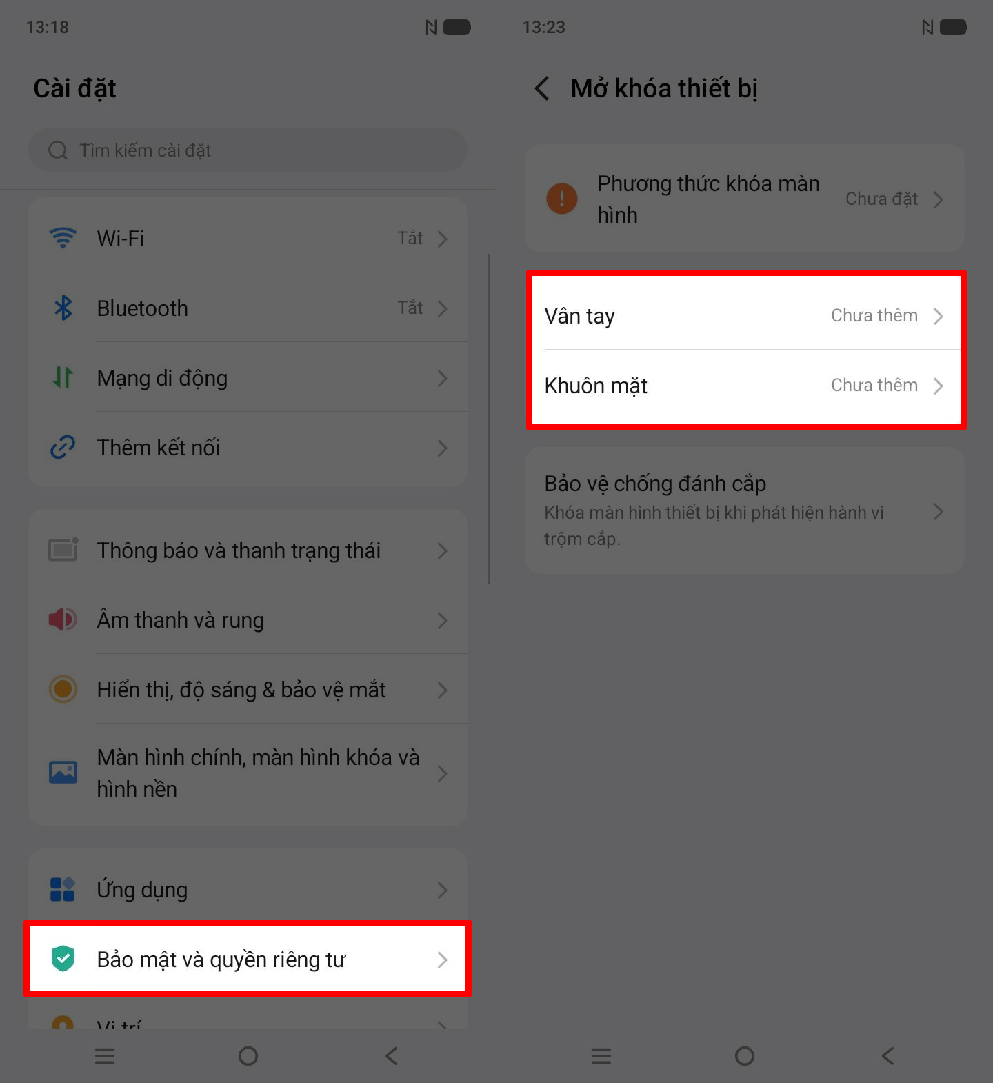 Cách đặt mật khẩu màn hình trên vivo Y31d