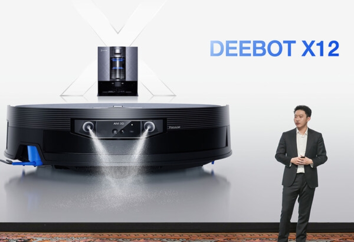Ecovacs ra mắt mẫu robot hút bụi Deebot X12 OmniCyclone hiện đại