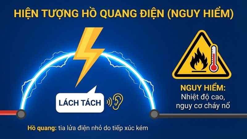 Hiện tượng hồ quang điện (Nguy hiểm)