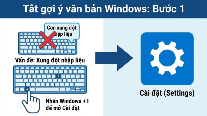 Tắt t&iacute;nh năng gợi &yacute; văn bản của Windows