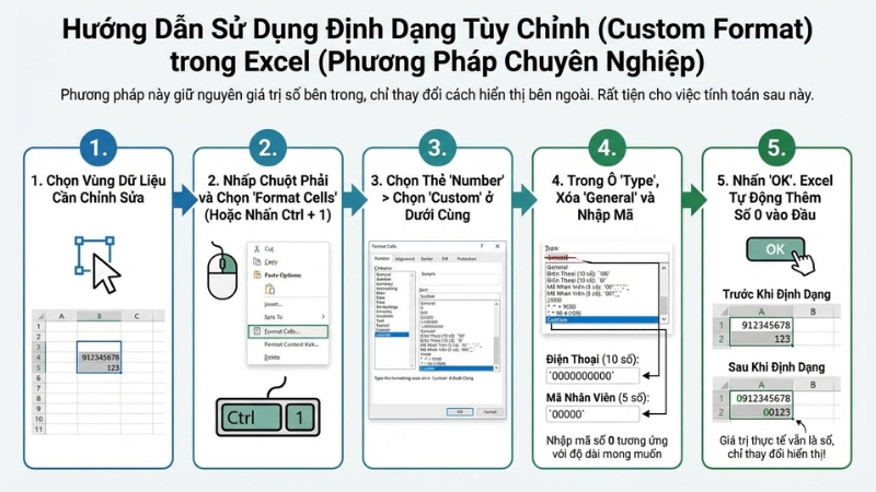D&ugrave;ng Custom Format