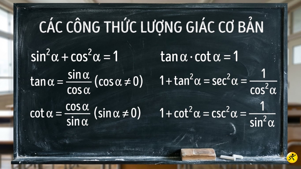 Công thức lượng giác cơ bản Công thức lượng giác cơ bản