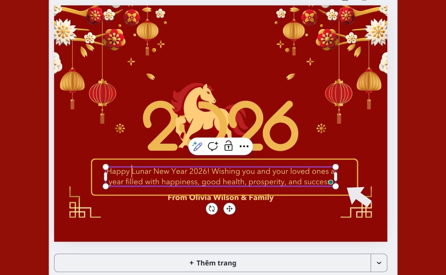 Tuỳ chỉnh lời chúc theo sở thích của bạn Tuỳ chỉnh lời chúc theo sở thích của bạn